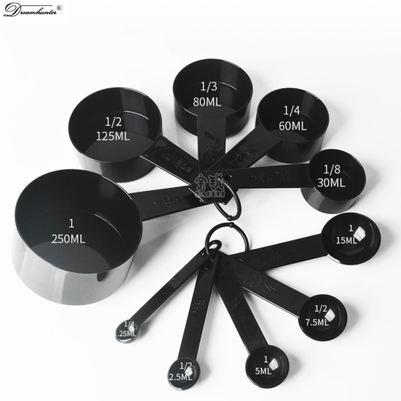 Dream Hunter 10 chiếc cốc muỗng định lượng S muỗng cà phê muỗng đường cà phê nướng bánh nhựa gram bột Thìa Cân muỗng muỗng định lượng nấu ăn