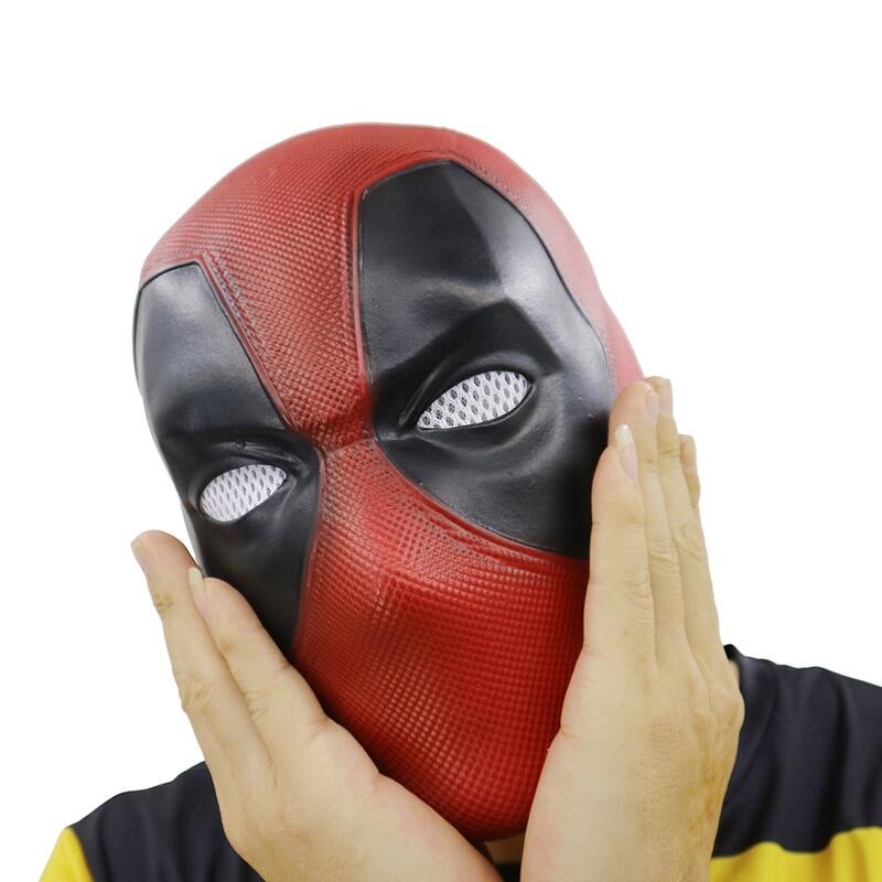Movie Deadpool Cosplay Mask Latex Full Head Helmet Deadpool Wade Winston