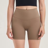 HOPPE FUMENG High waist no front t line womens short pants for yoga wear