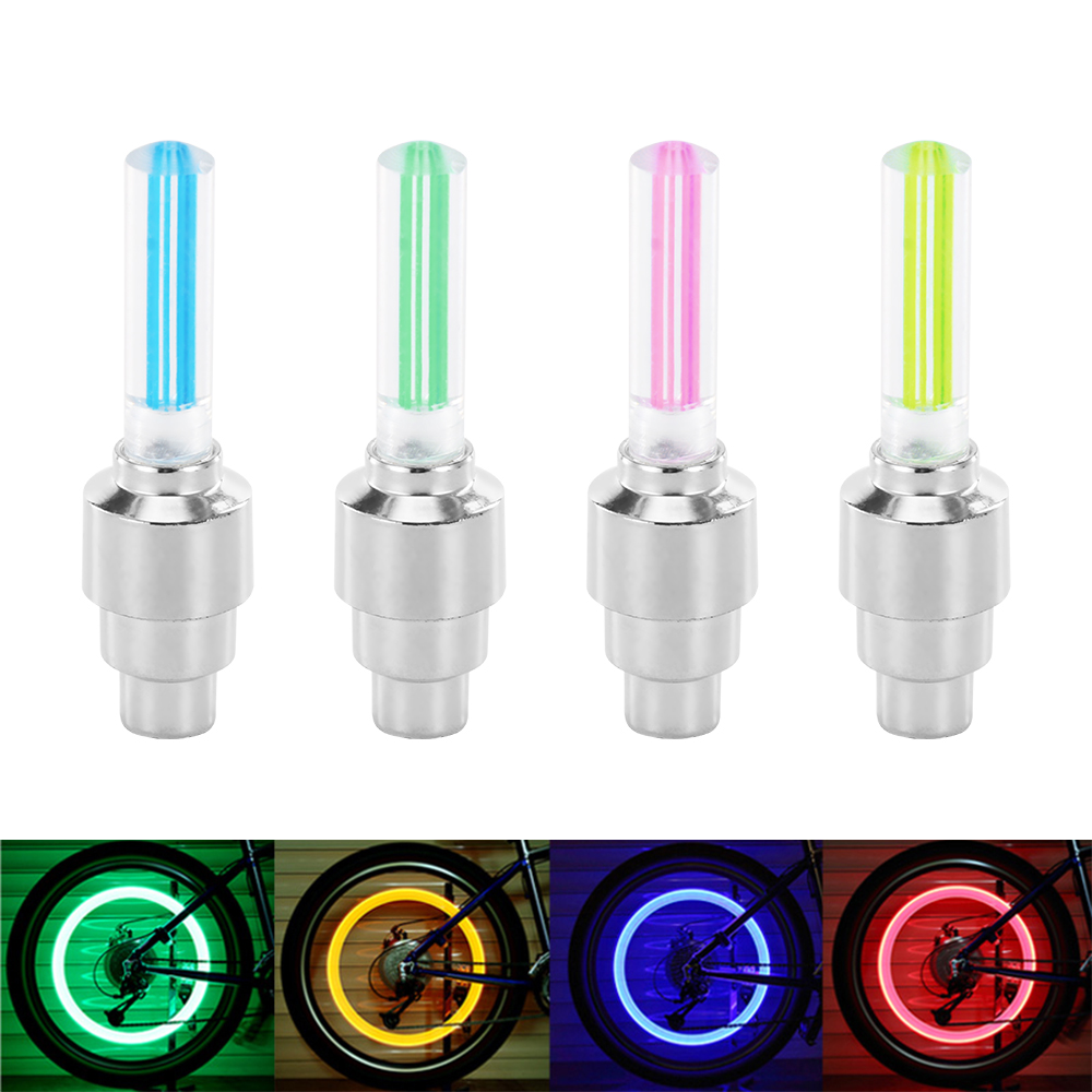 2 cái nắp van bánh xe lốp đèn neon nắp van lốp xe hơi đèn flash led, nắp đậy không khí van vành lốp xe nắp thân bánh xe đèn xe đạp