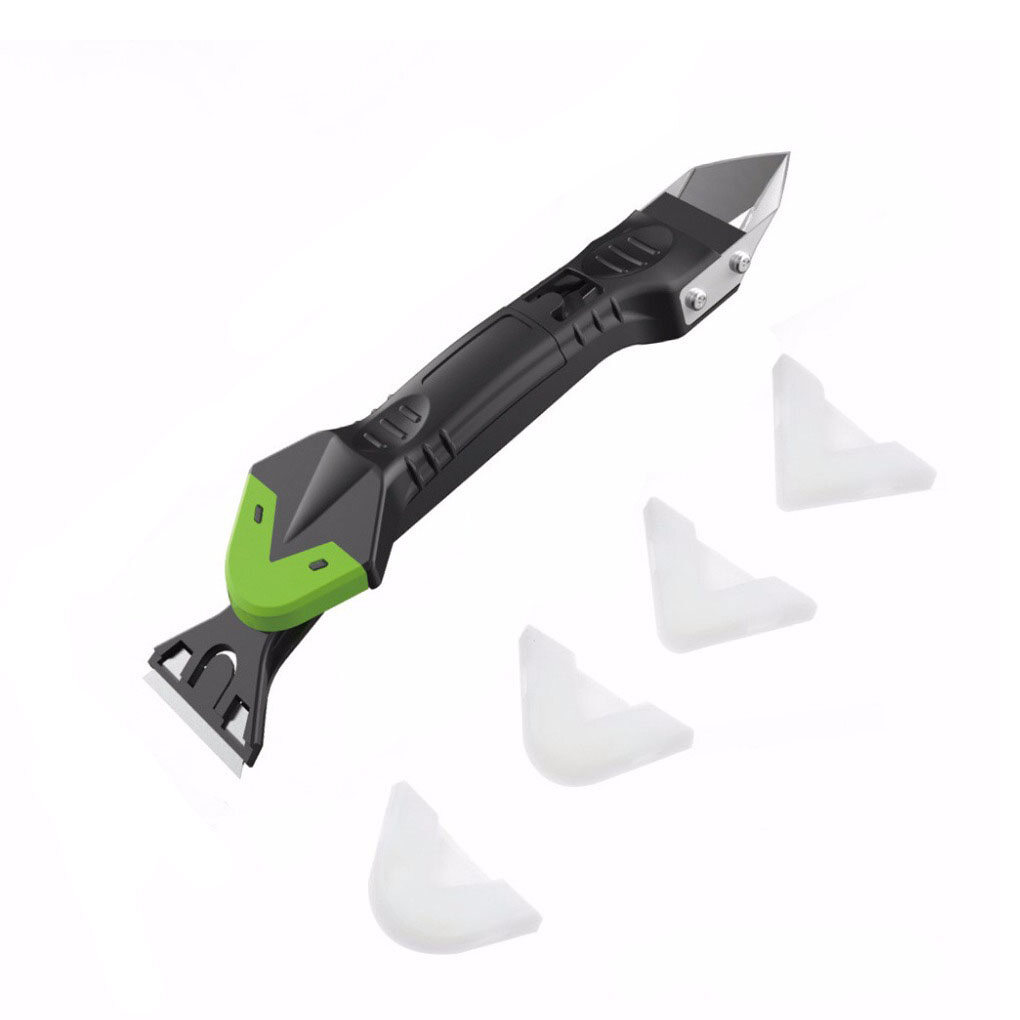 Elenxs 5-in-1 caulk scraper Silicone sealant vữa Finisher góc tường cửa sổ Sealant dụng cụ loại bỏ