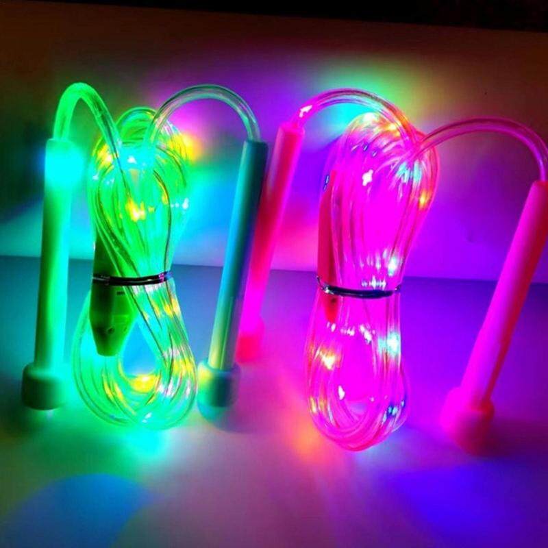 LED Nhiều Màu ánh sáng Dây nhảy cho trẻ em tập thể dục nhảy trò chơi Bỏ