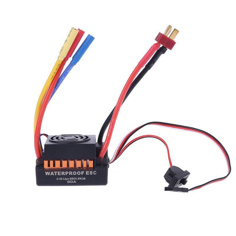 Động cơ không chổi than esc chống nước 60A cho phụ kiện điều khiển từ xa tỷ lệ 1/10 - INTL