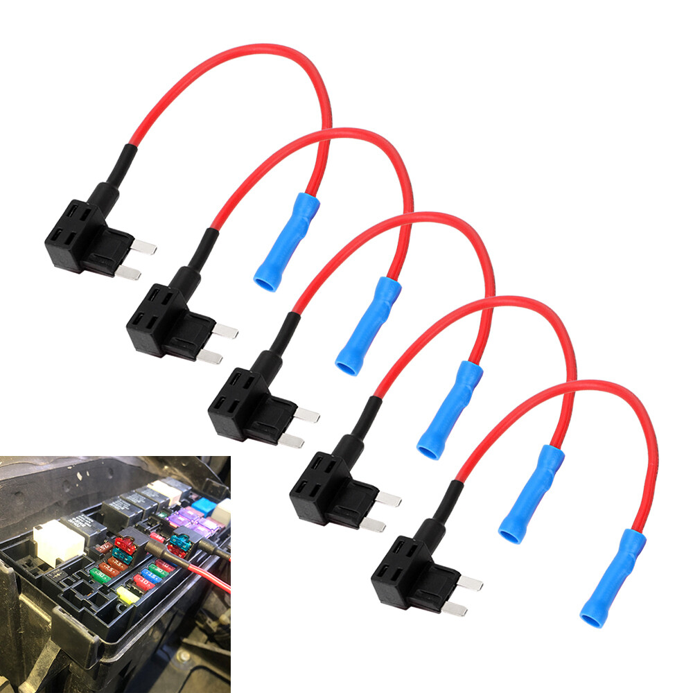 Hộp Đựng Cầu Chì Xe Hơi 12V 5 Cái Lưỡi Nhỏ Có Vòi APM, Bộ Chuyển Đổi Mạch Bổ Sung Vi Mạch Bộ Cầu Chì Chuyển Đổi ATM Bảo Hiểm Motri Cho Ô Tô Phụ Kiện