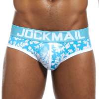JOCKMAIL Sexy Men Underwear Briefs Male Panties Mens briefs Underwear Breathable ice silk cartoon print Breathable Sexy Man Underwear Brief Men Underpants