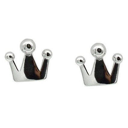 Khuyên tai bạc 925 vương miện xinh xắn đáng yêu dễ thương Dế Bạc - K5981