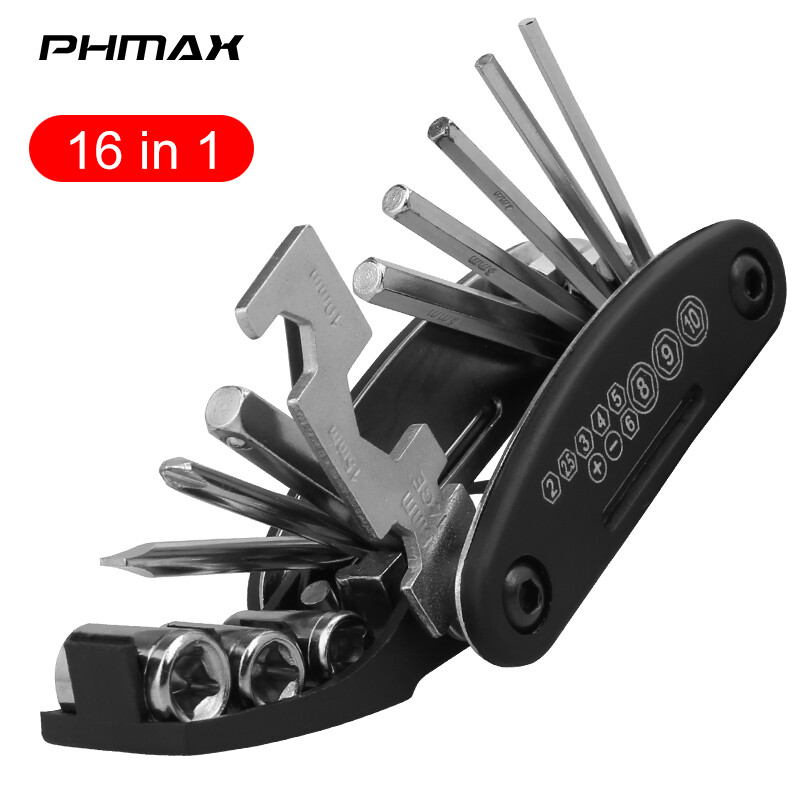 Phmax dụng cụ sửa chữa xe đạp mini dụng cụ xe đạp leo núi 11 trong 1 bộ dụng cụ sửa chữa xe đạp đường trường nhiều mảnh dụng cụ sửa chữa xe đạp