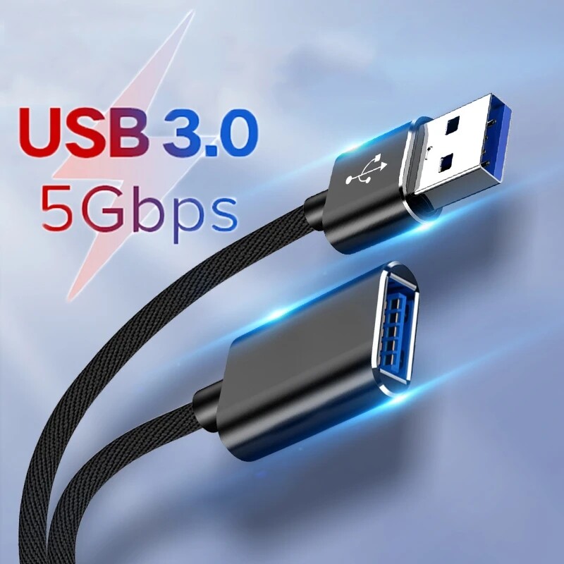 USB 3.0 2.0 Cáp nối đầu đực thành đầu cái Cáp dữ liệu cho TV thông minh PS4 Xbox SSD PC Dây nối dài một SSD chuyển USB sang USB cáp nối dữ liệu dây