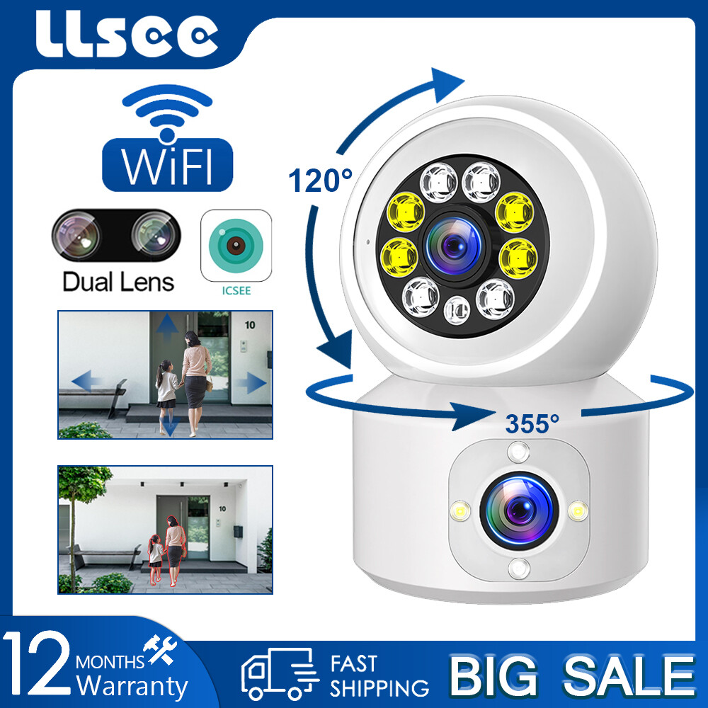 [LLSEE, 4MP, PTZ, WIFI CCTV, indoor IP security camera, color night vision, AI mobile tracking alarm, two-way communication, intelligent housekeeping safety baby,Llsee, icsee mini indoor wireless CCTV camera mini WiFi color night vision communication bi-d ราคา 610 บาท*ส่งฟรี