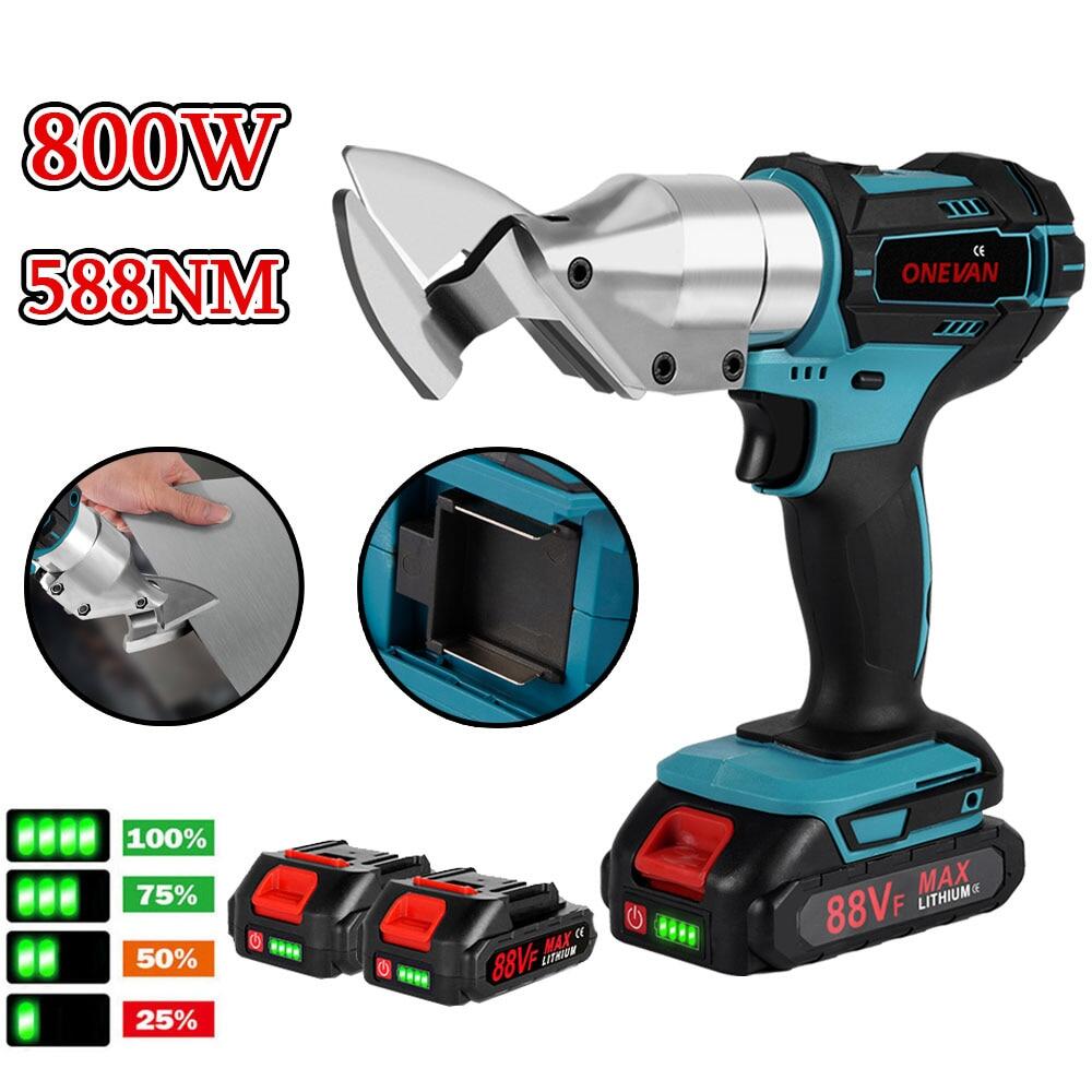 (quà tặng)800w 588nm kim loại cắt kéo điện đa chức năng không dây tin cắt kéo máy cầm tay tiện lợi cắt kim loại công cụ cho makita 18v pin