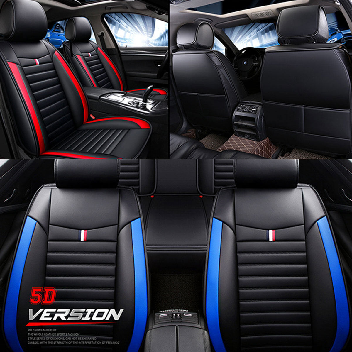 Shop Generic PU Leather Universal Car Seat Waterproof Covers Breath