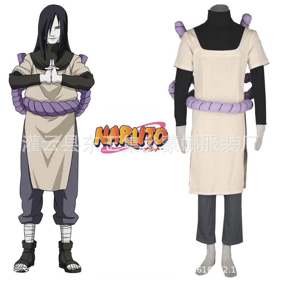 Naruto Shipp den Orochimaru Kimono Anime Nhật Bản Ninja Cosplay Halloween