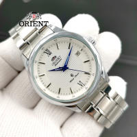 Orient นาฬิกาทางการของผู้ชาย Orient นาฬิกาอัตโนมัติ/มือไขลานของญี่ปุ่นพร้อมคริสตัลแซฟไฟร์สแตนเลสสตีลและนาฬิกาชุดหนัง