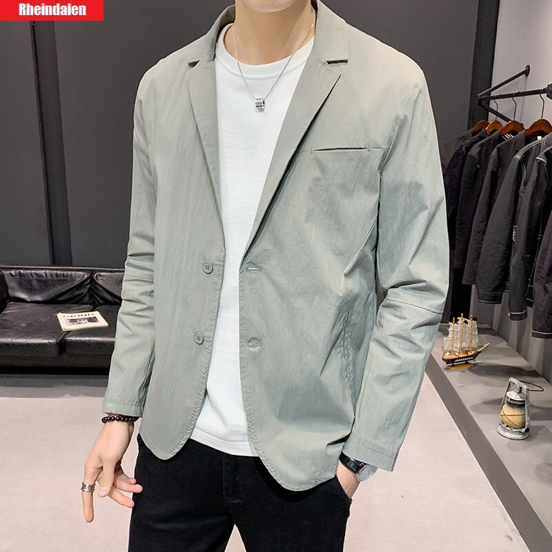 Áo Khoác Blazer Nam Phong Cách Hàn Quốc Mỏng Và Nhẹ Mới Thời Trang Thường Ngày Đẹp Trai (70% Cotton)