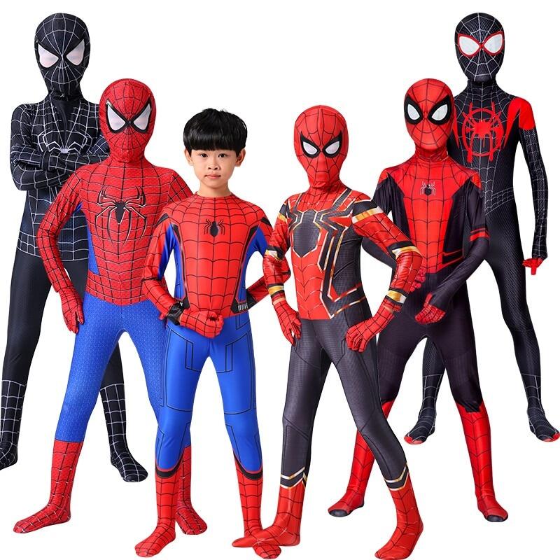 đồ Người Nhện Đồ Liền Thân Cho Bé Trai Hóa Trang Người Nhện Peter Parker