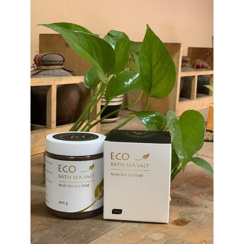 Muối tắm bé sinh dược eco gold 400g - Muối tắm bé gold eco - chăm sóc cơ thể mẹ và bé - Muối tắm bé eco gold - tặng cốc