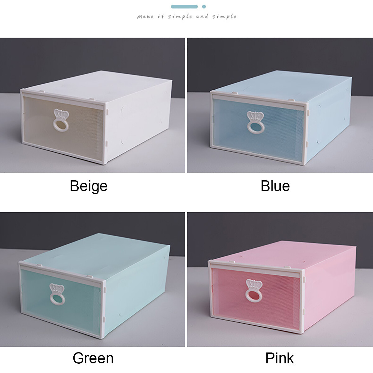 Shop Generic Drawer shoe box storage transparent shoe box factory