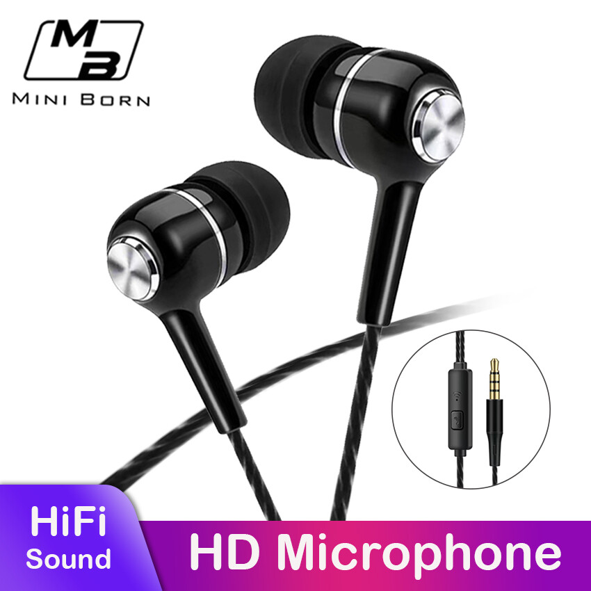 Tai Nghe Nhét Tai Mini Tai Nghe Tai Nghe Có Dây Tai Nghe Nhét Tai Thể Thao Stereo Tai Nghe, Tai Nghe Nhạc Dây Cáp Có Dây Giắc Cắm 3.5Mm Tai Nghe HIFI Chất Lượng Âm Thanh Không Đau Tai Với Micro HD