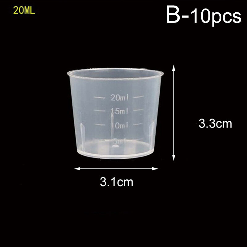 Pzcf 1/3/5/10 chiếc cốc đo chia độ bình đong bằng nhựa trong suốt dụng cụ đo lường 10/250/500/1000ml bằng nhựa bền tự làm