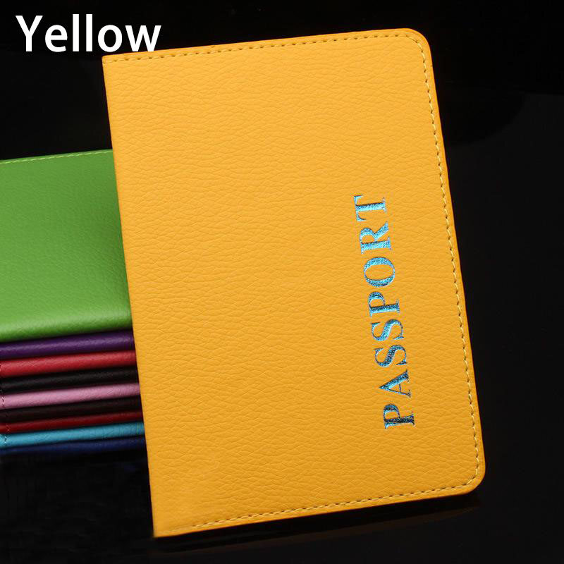 iwmh 1PC Unisex Passport Holder Travel Passport Cover Leather Card Case Card Holder Fashion Couple