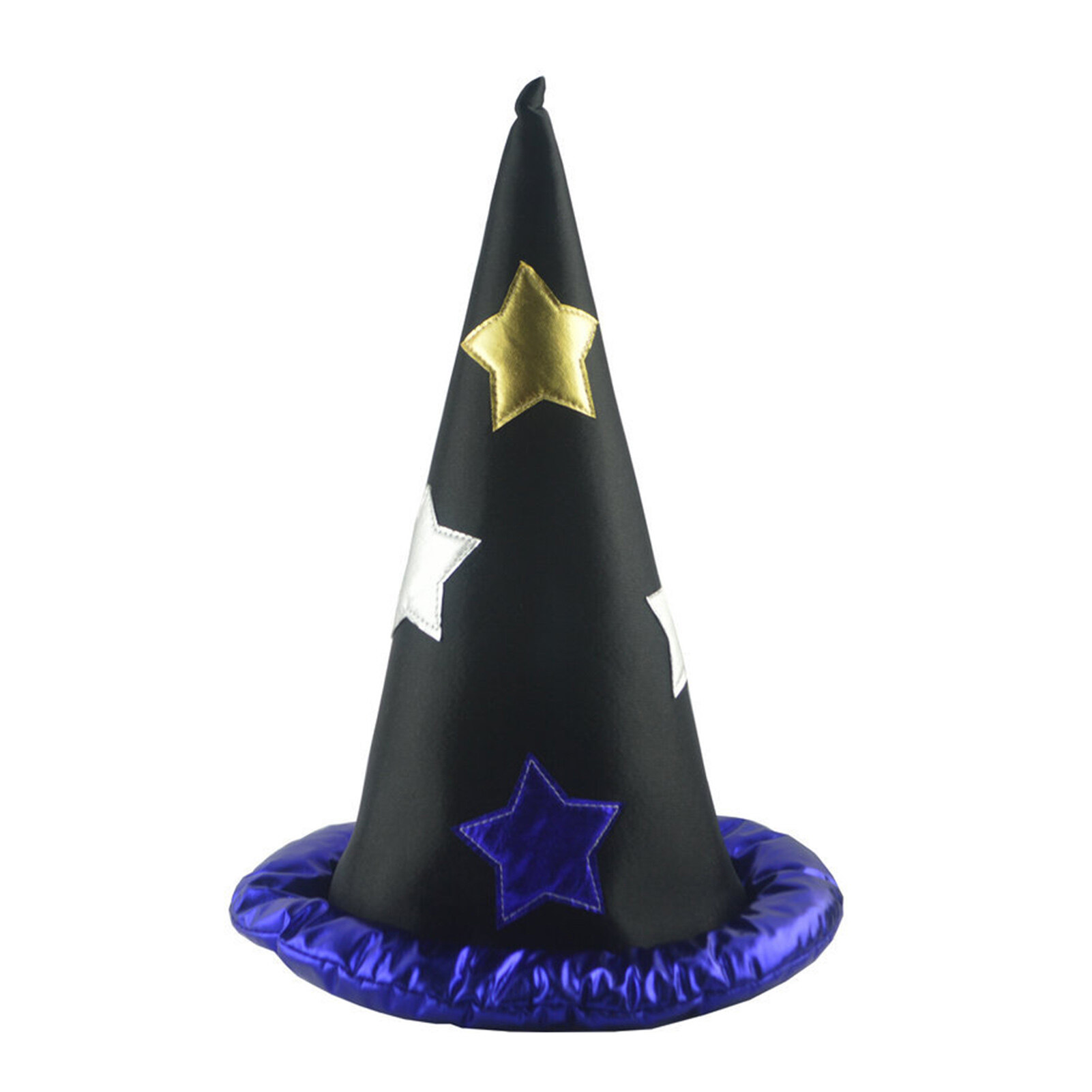 Microgood mũ phù thủy Halloween phong cách họa tiết ngôi sao Mũ cosplay mềm mại thoải mái phụ kiện trang phục halloween cho bữa tiệc