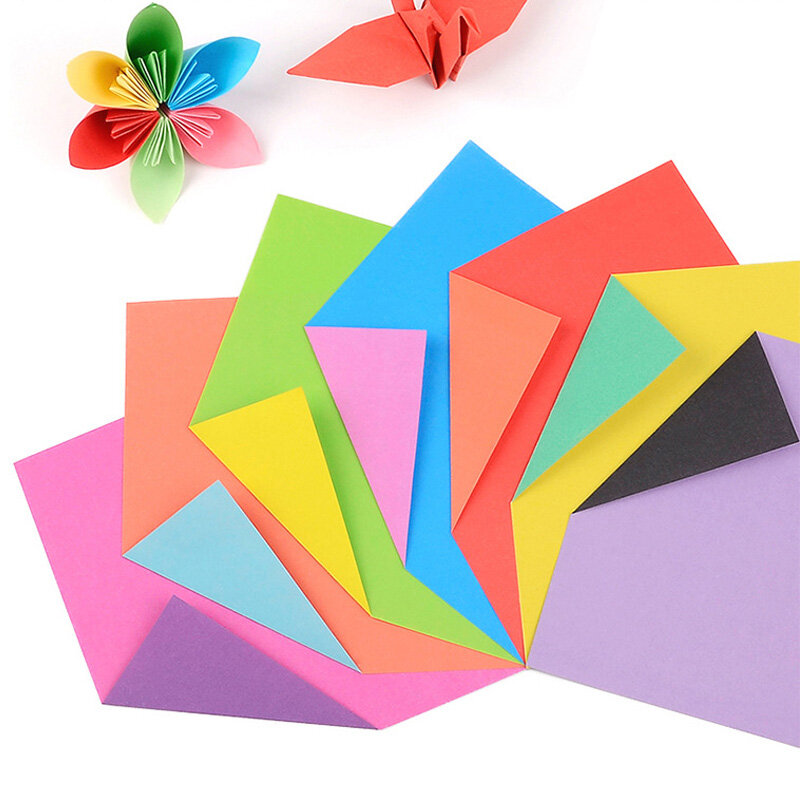 24 Tờ giấy origami DIY hình vuông hai mặt màu 15x15cm làm đồ thủ công, album chủ đề tiệc cưới BTTUM