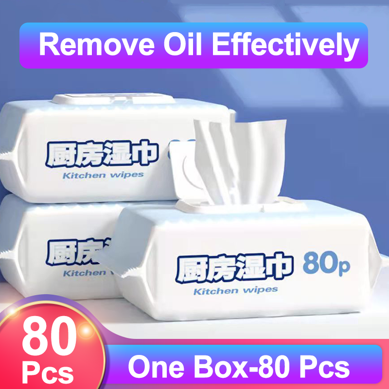 80 chiếc khăn lau nhà bếp sạch đa năng khăn lau nhà bếp khăn lau thơm đa năng vệ sinh nhà bếp khăn lau basah dap