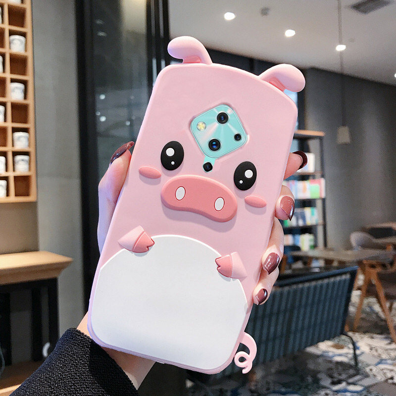 Ốp điện thoại silicon hình heo con 3D dễ thương cho Vivo S1 Pro