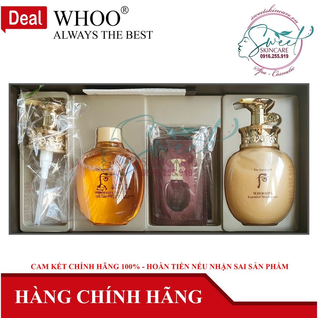 Set dầu tắm và dưỡng thể Body Whoo Spa
