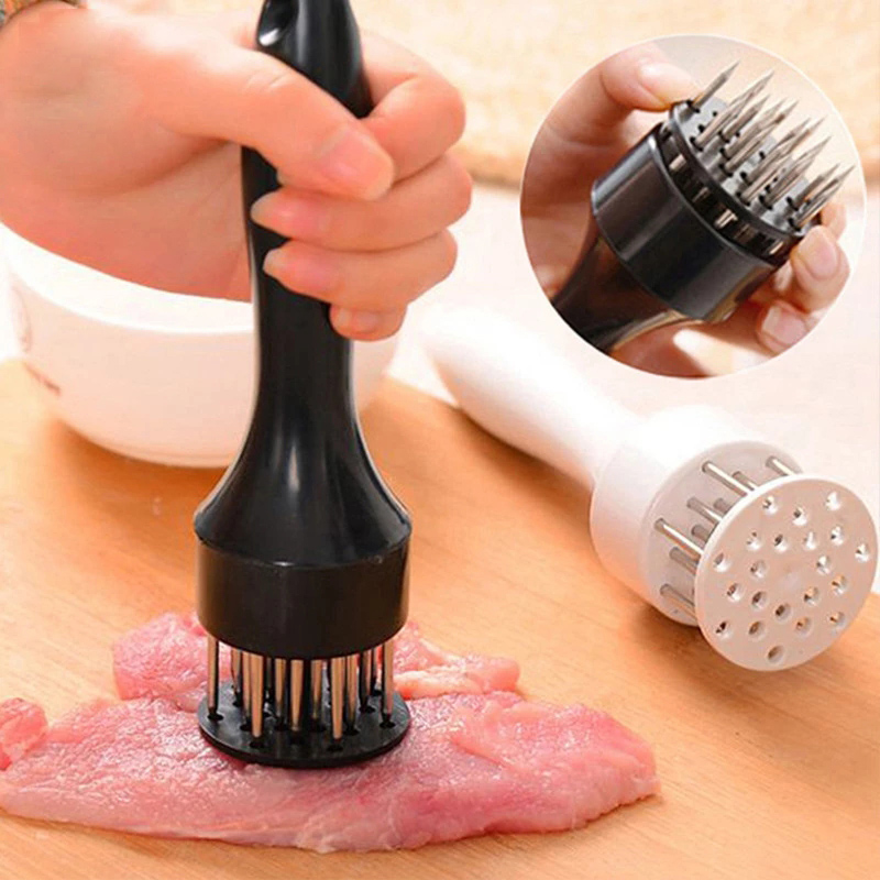 1 kim làm mềm thịt bằng thép không gỉ chuyên nghiệp chất lượng hàng đầu 16 chân dụng cụ nhà bếp bít tết thịt lợn, phụ kiện nấu ăn