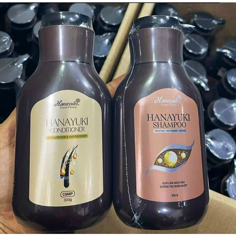 Combo dầu gội và dầu xả hanayuki