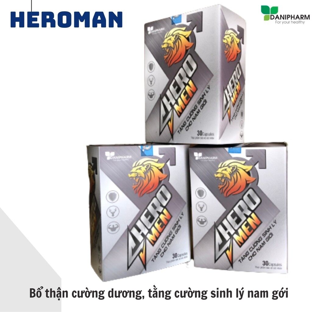 Viên uống hỗ trợ bổ thận mạnh gân cốt - hero man danipharm