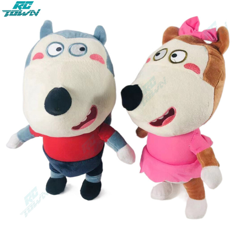 2023New Wolfoo Plush Toys Kids Baby Birthday Gifts Cartoon Wolfoo Family