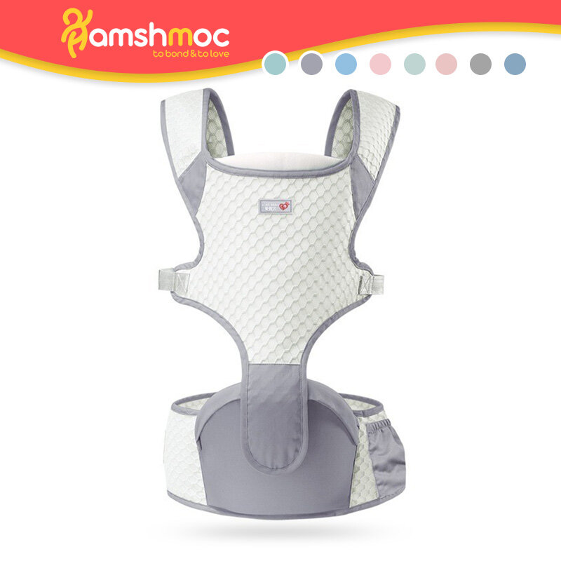 HamshMoc 0-36 Months 2 In 1 Baby Carrier Backpack Breathable Anti Bow Leg Ergonomic Hip Seat Carrier Safety Detachable for Infant Toddler Outdoor Travel ราคา 847 บาท*ส่งฟรี