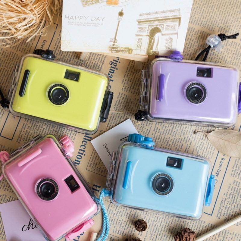 Autumbin Thời Trang Dễ Thương Nỗi Nhớ Lomo Camera 35 Mm Phim 3 Mét Không Thấm Nước Dưới Nước Điểm Và Bắn Camera Không dùng Một Lần Trẻ Em Tặng Chống Sốc Chống Rơi