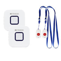 Retekess TH003 Wireless Caregiver Pager Wireless SOS Call Button Nurse Calling Alert Patient Help System for Home/Personal Elderly Patient Personal hospitals clinics(Hot Selling)
