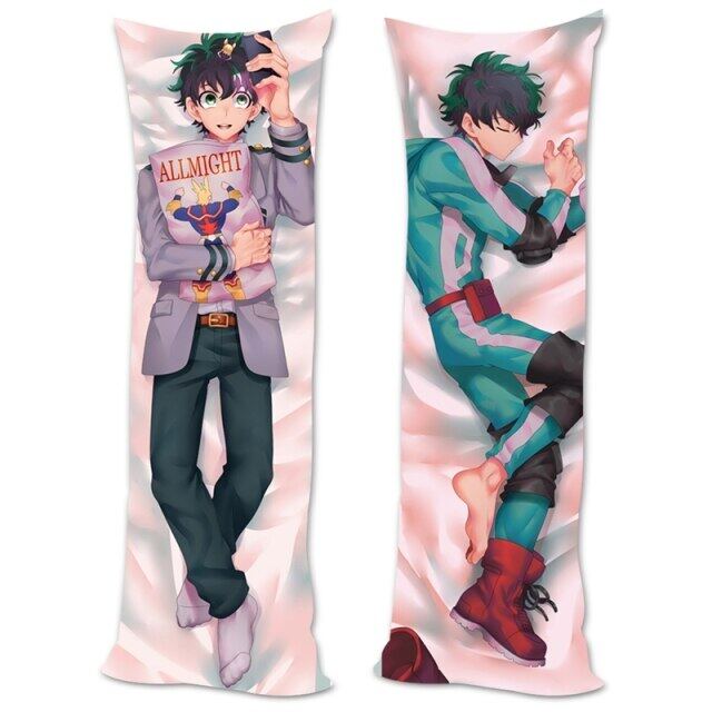 Anime My Hero Academia Body Pillow Case Silk Double-Sided Bakugou Deku ...