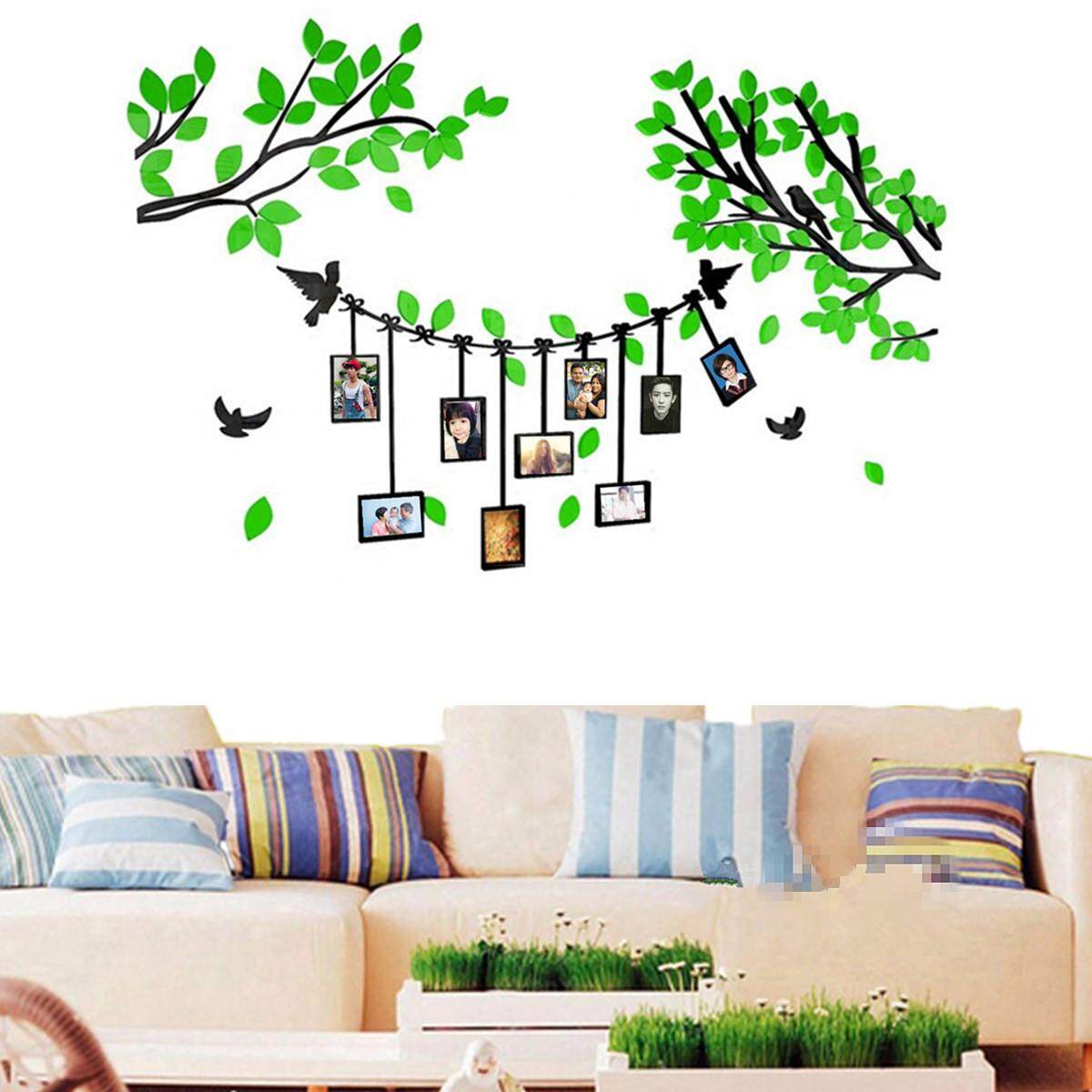 Generic 3D Acrylic Wall Decal Sticker Tree Photo Picture Frame Living