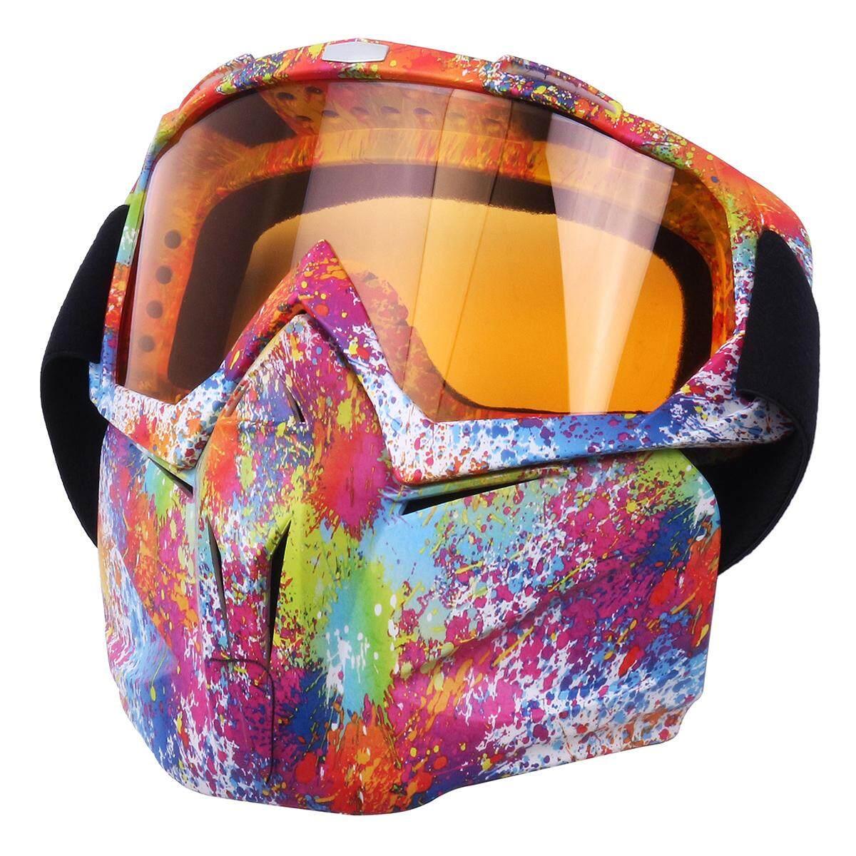 Generic Motorcycle Open Face Shield Skiing Snow Glasses Off Road Dirt