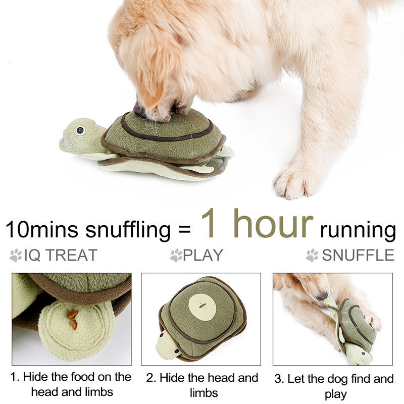 Interactive Pet Dog Plush Toys for Dogs with Squeaker Animal Training Sniffing Squeaky Toy Food