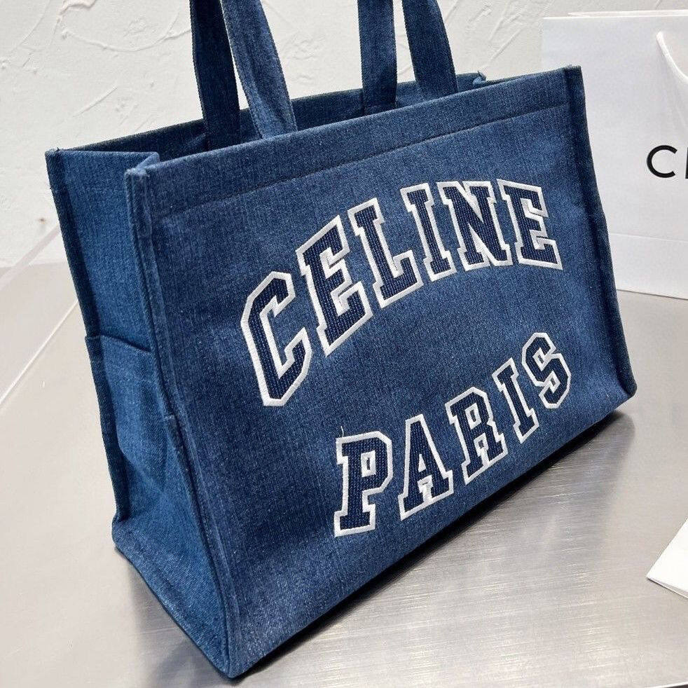 2022celineˉ new handbag shopping bag travel bag vegetable bag Arc de women's bag star tote bag