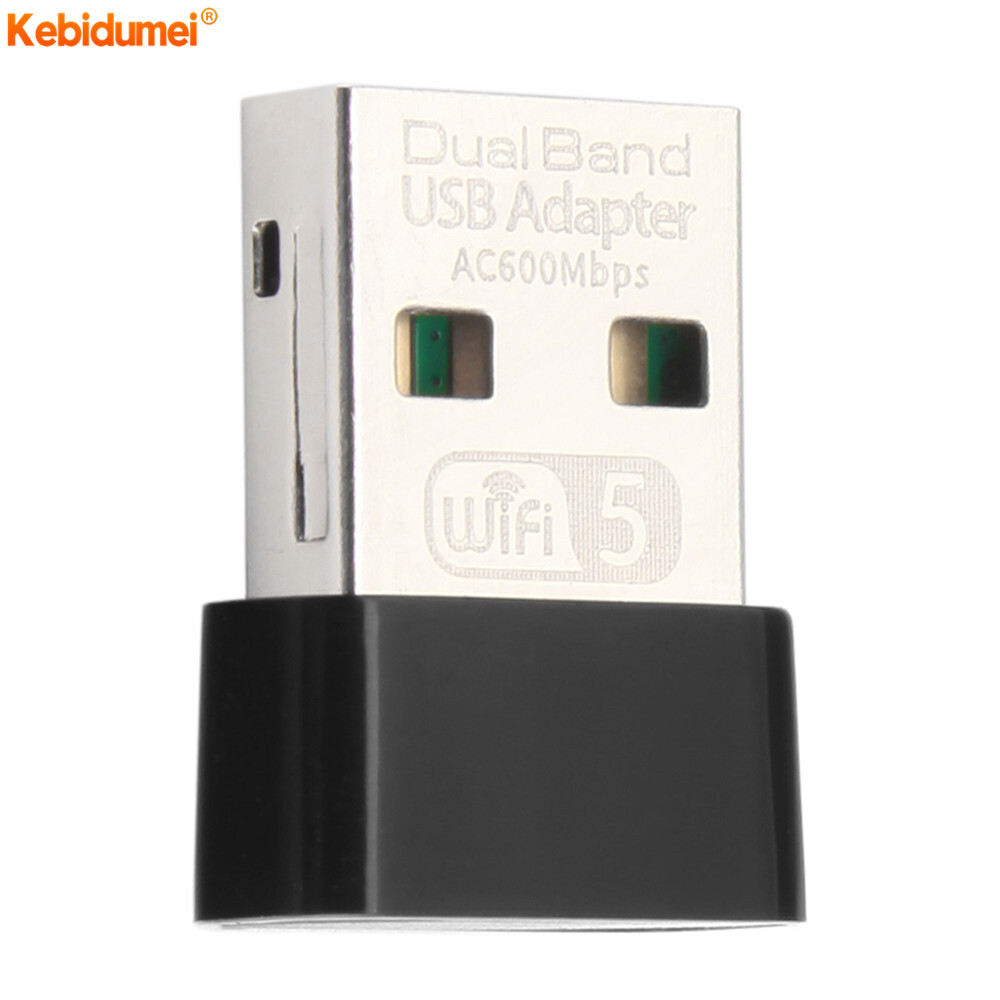 Kebidumei Bộ Chuyển Đổi WIFI 600G & 5G Không Dây USB 2.4 Mbps Card Mạng RTL8811 Ăng Ten 802.11 AC Băng Tần Kép Cho Máy Tính Xách Tay Máy Tính Để Bàn