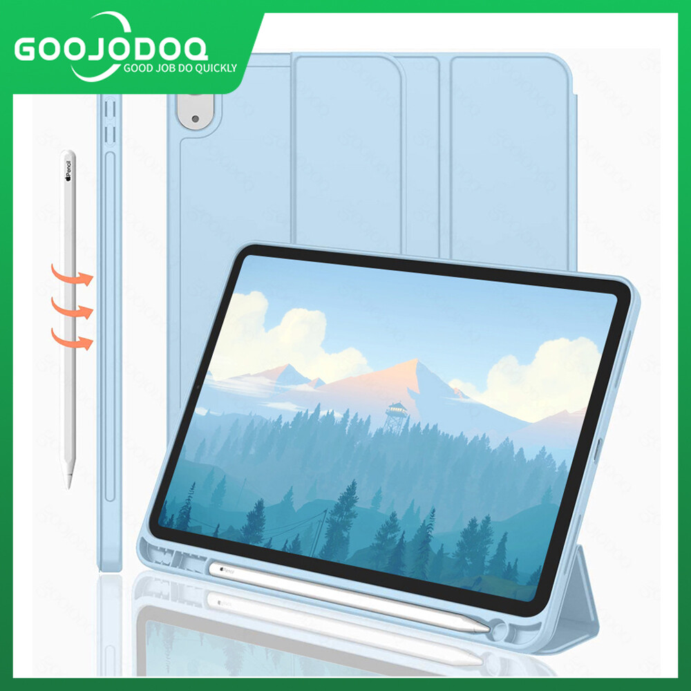 Goojodoq iPad Air 4 vỏ Ốp ipad Ốp cho iPad thế hệ thứ 8 Ốp bảo vệ toàn bộ Vỏ silicon mềm TPU ngủ tự động/Wake cho iPad Air 1 2 9.7 2017 2018 Air 3 10.5 iPad Pro 11 2018 (không có bút chì)