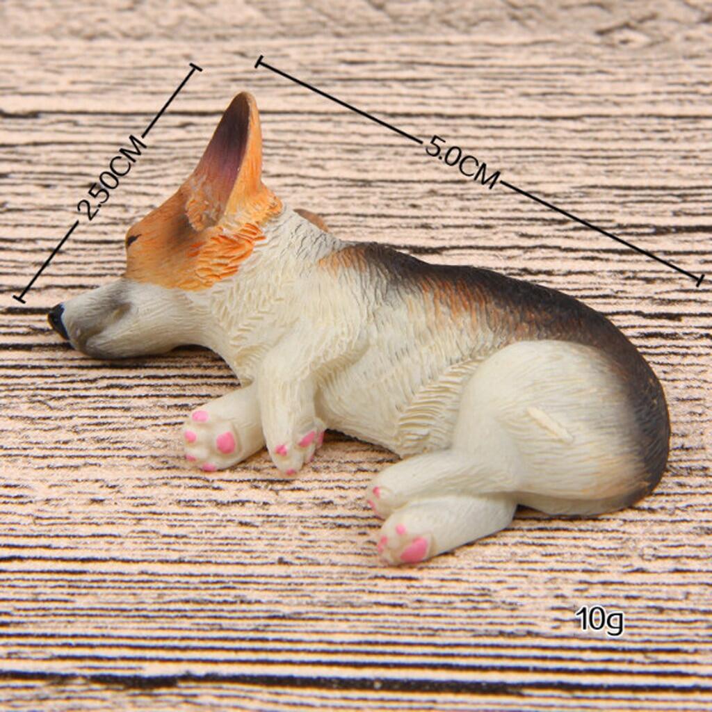 Various Miniature Lying Corgi Dog Ornament Flower Pot Figurine Terrarium Bonsai Home Garden Wedding Decor