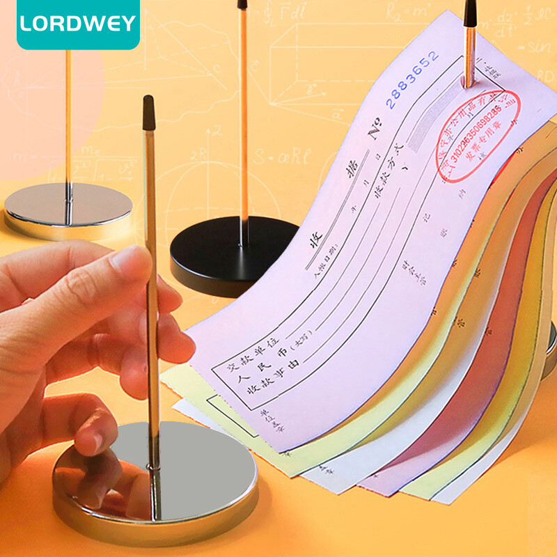 Lordwey giá đỡ ghi chú hóa đơn để bàn giá đỡ ghi chú giấy tờ giấy triệu tập nĩa nhọn cho nhà hàng nhà bếp kiểm tra trục chính dụng cụ đâm vé