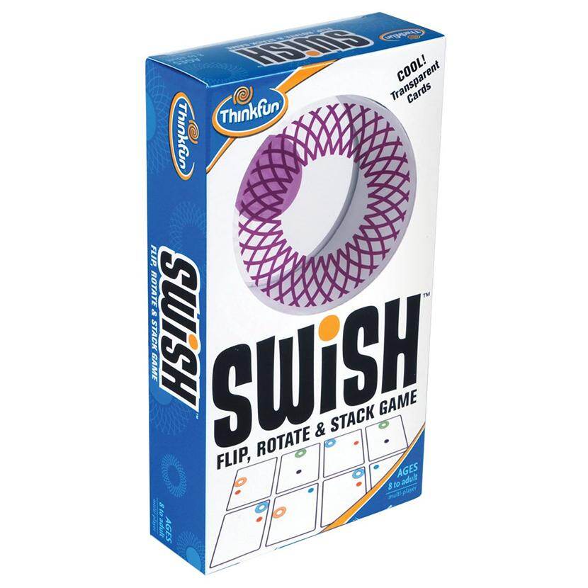 Swish game trò chơi gia đình thinkfun trò chơi bảng thẻ trong suốt swish câu đố bữa tiệc, quà tặng giáo dục cha mẹ và con cái
