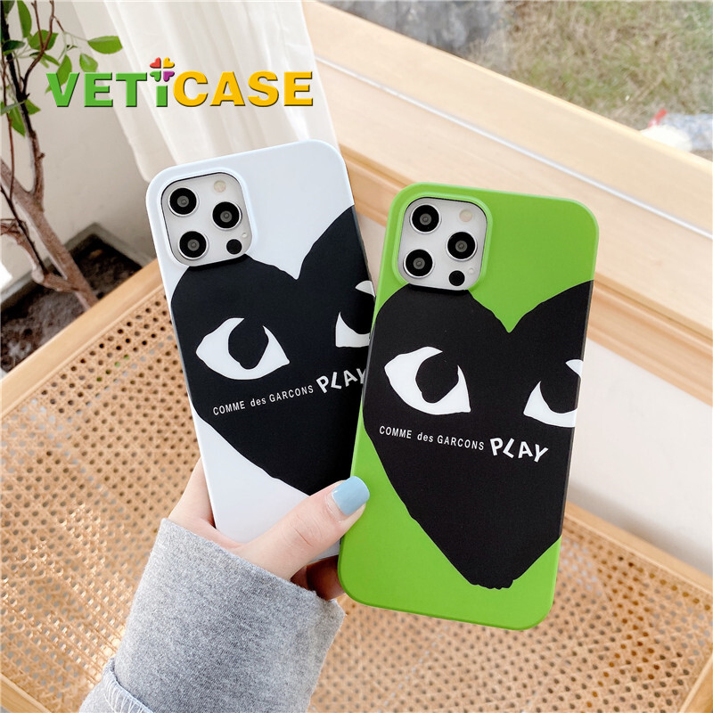 Ốp Điện Thoại Love Play Heart Thời Trang Ốp Lưng Silicon Mềm Nhỏ Dành Cho Apple IPhone 11 12 Pro X XS Max XR 8 7 Plus SE2, Điện Thoại Di Động Rõ Ràng Trắng