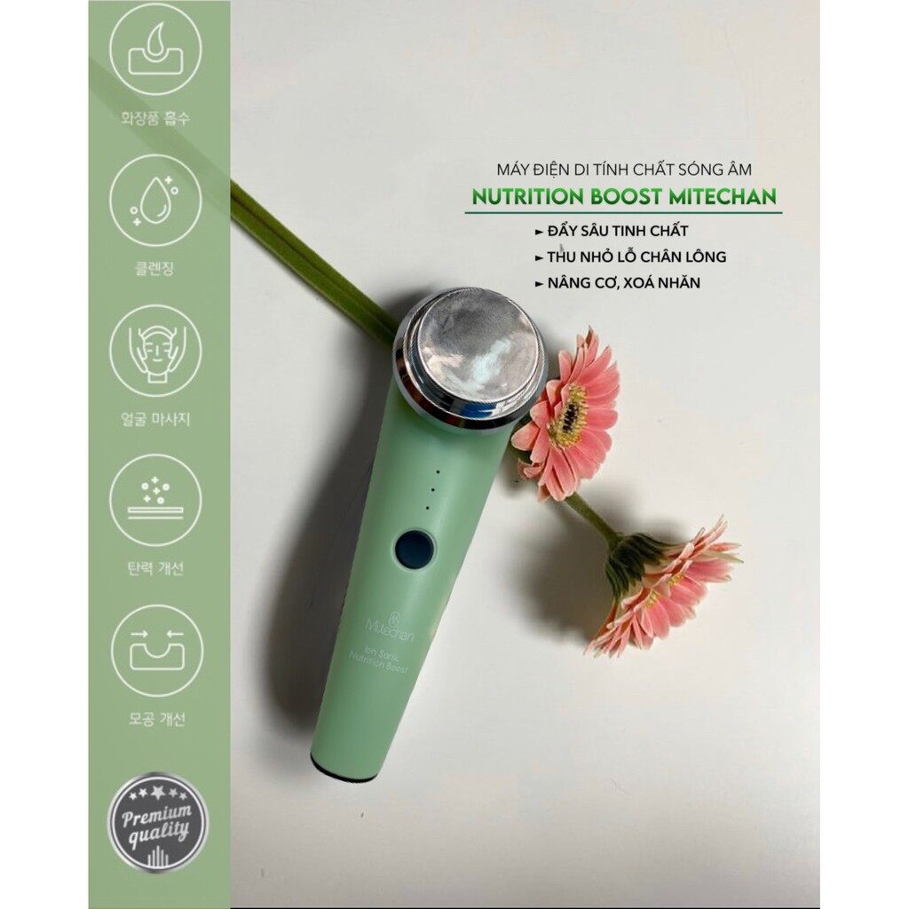 Máy Điện Di Đẩy Sâu Tinh Chất Ion Sonic Nutrition Boost Mitechan