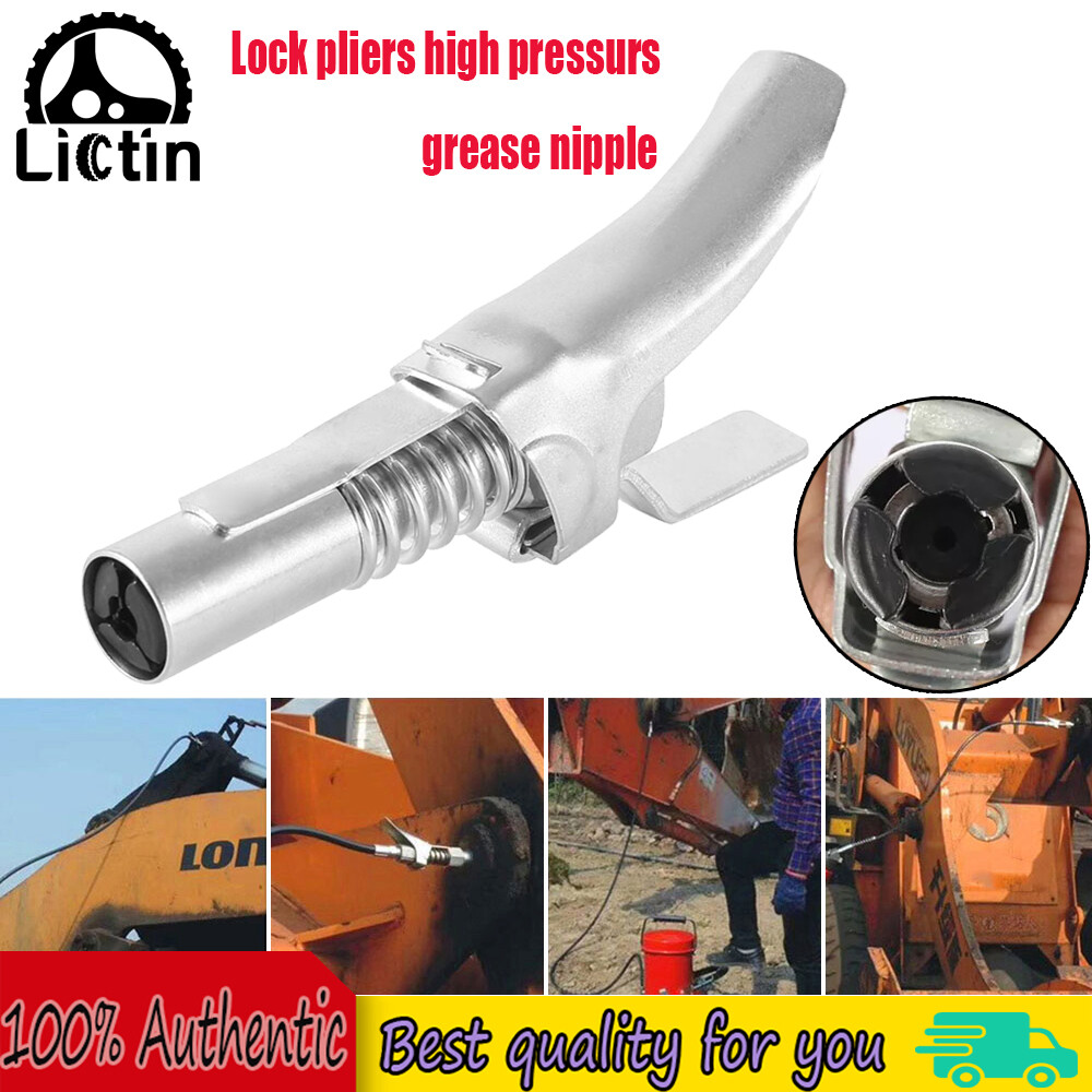 LICTIN Kẹp Khóa 10KPSI Nút Ấn Đầu Phun Dầu Mỡ Áp Suất Cao Đầu Nối Dầu Mỡ Vòi Bơm Dầu Áp Suất Cao Dropship