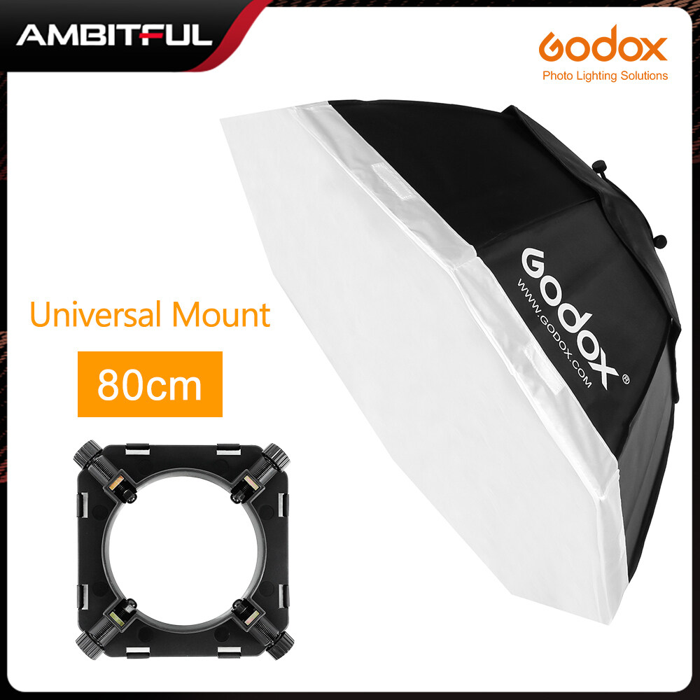 Godox Pro 31.5 "80Cm Softbox bát giác Ngàm phổ quát Studio chiếu sáng nhấp nháy Godox K-150A K-180A 